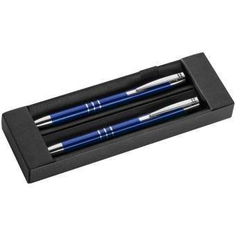 Набор: ручка шариковая и карандаш в футляре - 13330